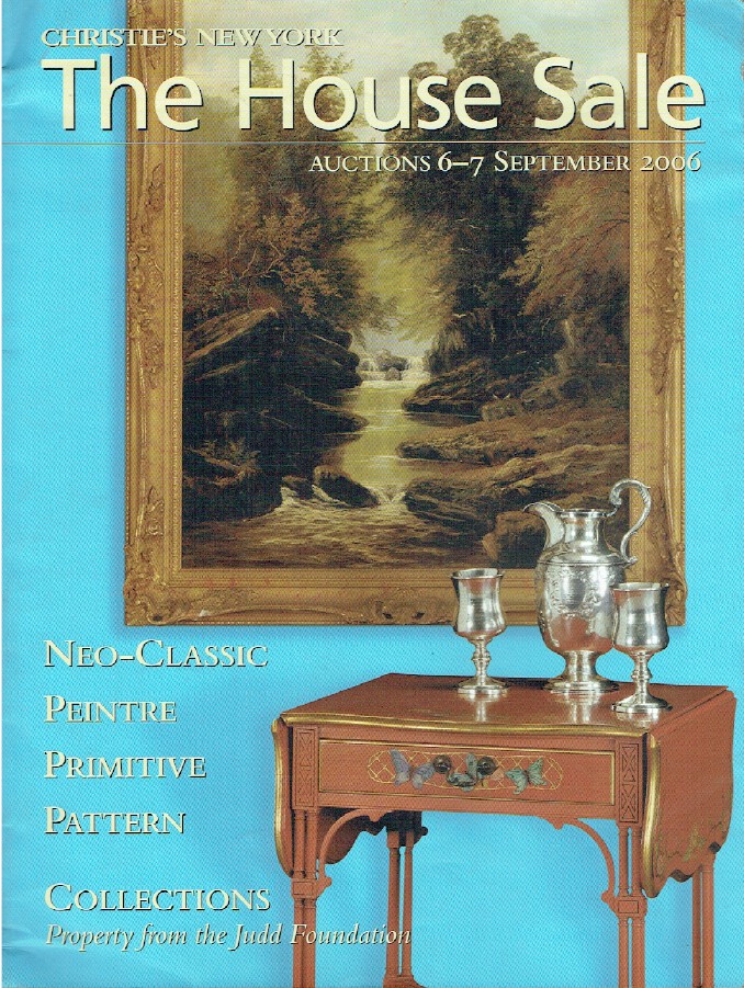 Christies September 2006 The House Sale Judd Foundation Collections