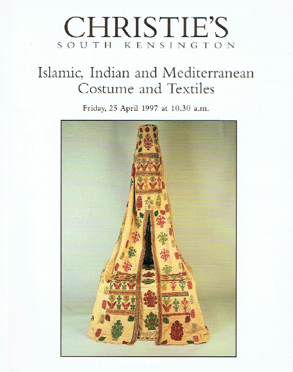 Christies April 1997 Islamic, Indian, Mediterranean Costume and Textiles - Click Image to Close