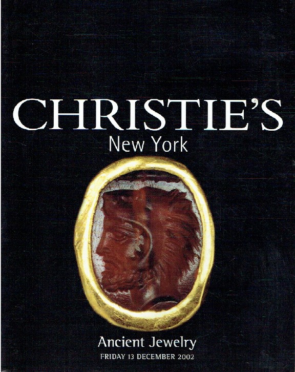 Christies December 2002 Ancient Jewellery (Digital Only) Christies December 2002 Ancient Jewellery (Digital Only)