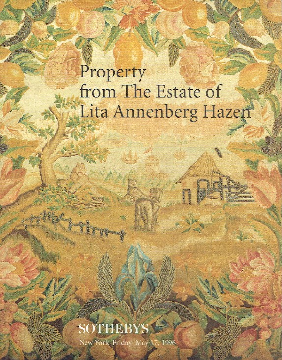 Sothebys May 1996 Property from The Estate of Lita Annenberg Hazen