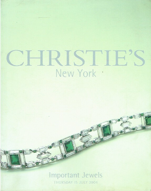 Christies July 2004 Important Jewels