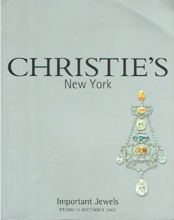 Christies December 2003 Important Jewels