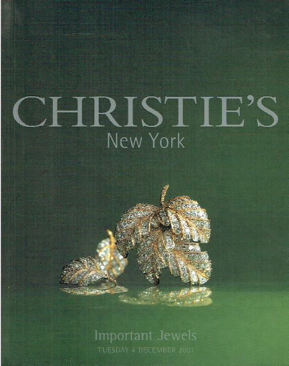 Christies December 2001 Important Jewels