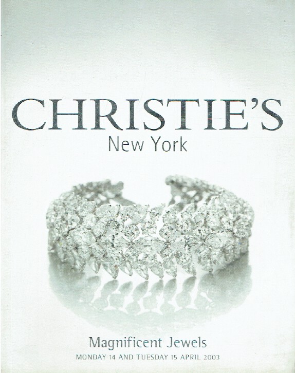 Christies April 2003 Magnificent Jewels