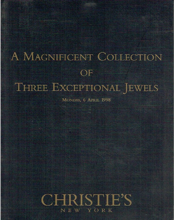 Christies April 1998 A Magnificent Collection of Three Exceptional Jewels