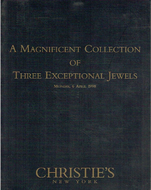 Christies April 1998 A Magnificent Collection of Three Exceptional Jewels