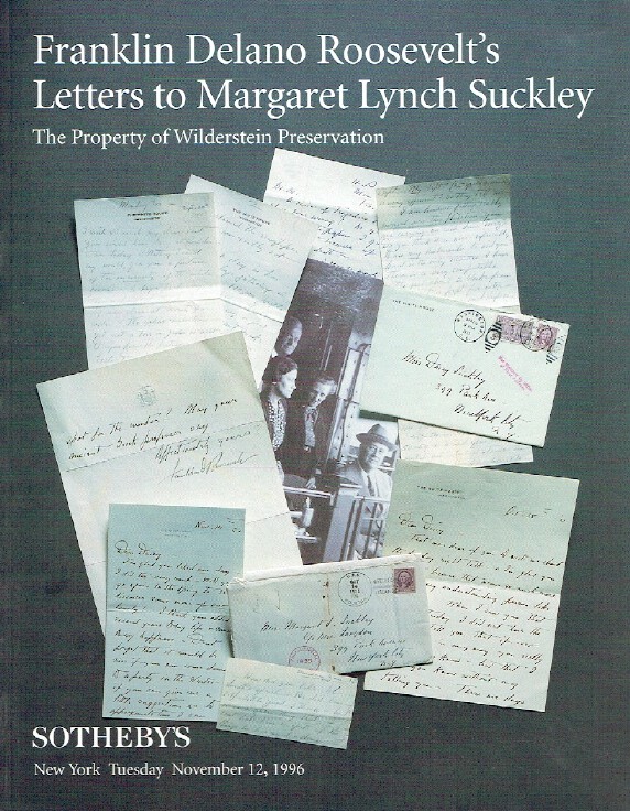 Sothebys November 1996 Franklin Delano Roosevelt's Letters (Digital Only)