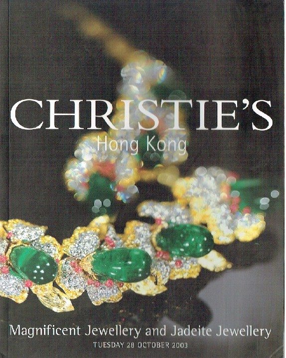 Christies October 2003 Magnificent Jewellery and Jadeite Jewellery