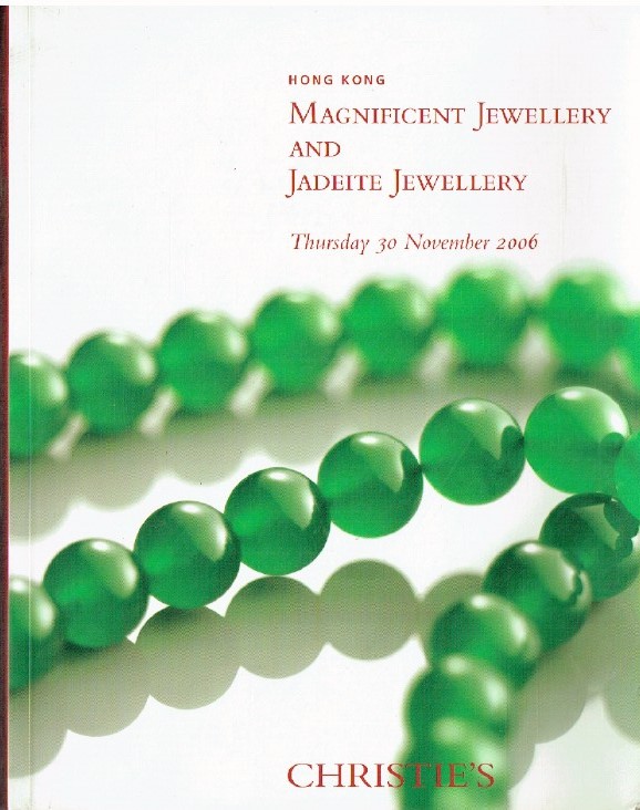 Christies November 2006 Magnificent Jewellery and Jadeite Jewellery