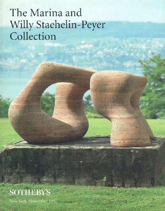 Sothebys November/December 1997 Staehelin - Peyer Collection 20th Century Art