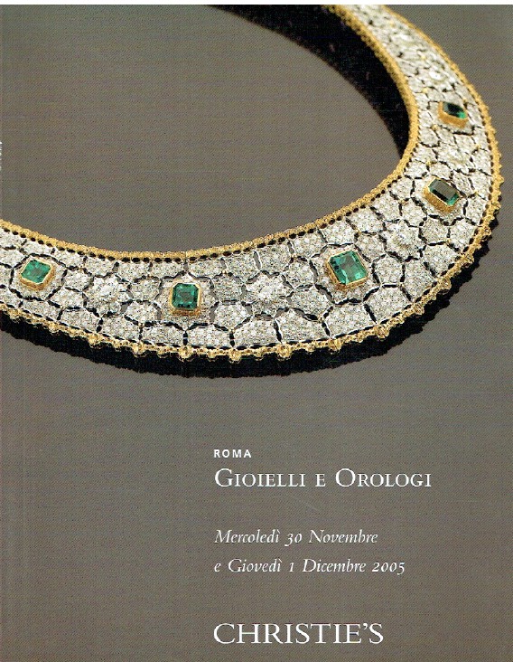 Christies November/December 2005 Jewels & Watches
