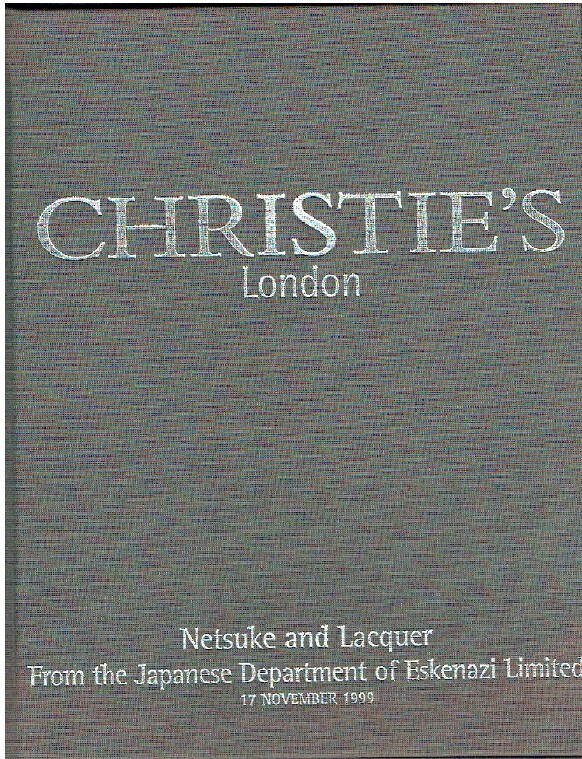 Christies November 1999 Netsuke and Lacquer from The Japanese Department