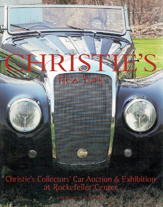 Christies June 2003 Collectors' Cars Auction & Exhibition at Rockefeller Center