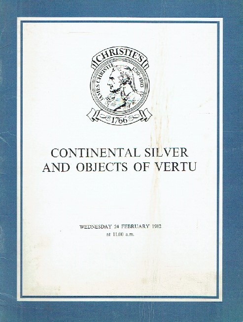 Christies February 1982 Continental Silver & Objects of Vertu