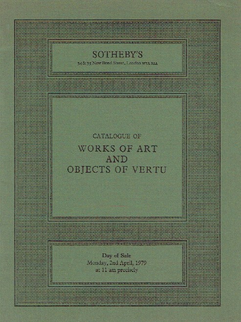 Sothebys April 1979 Works of Art & Objects of Vertu