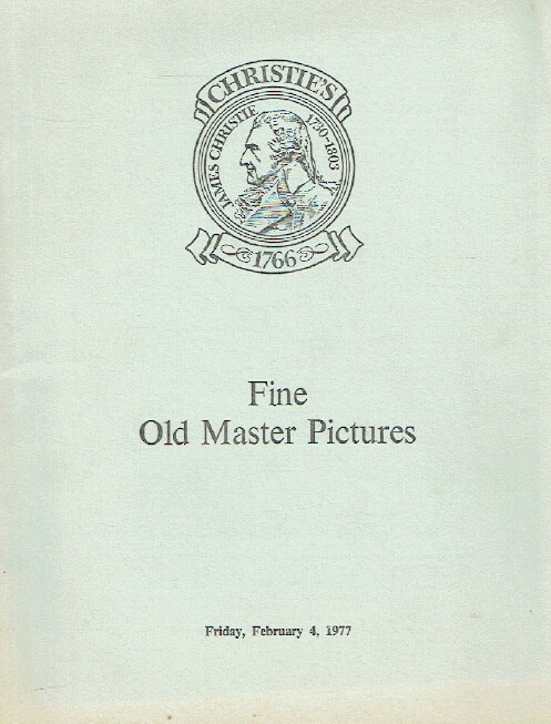 Christies February 1977 Fine Old Master Pictures