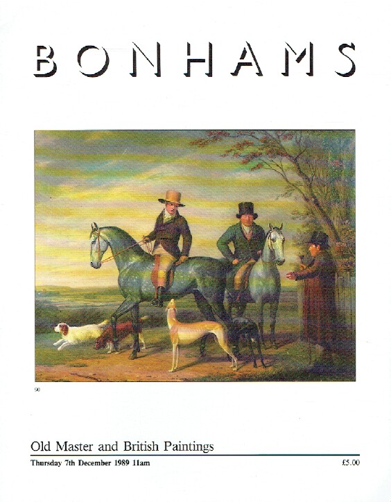 Bonhams December 1989 Old Master and British Paintings