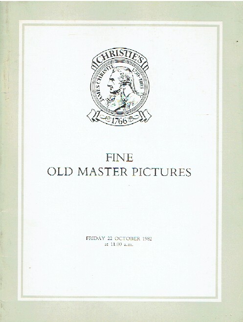 Christies October 1982 Fine Old Master Pictures