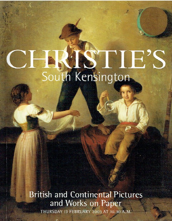 Christies February 2003 British and Continental Pictures and Works on Paper