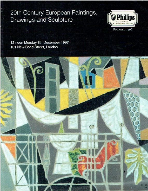 Phillips December 1997 20th Century European Paintings, Drawings & Sculpture