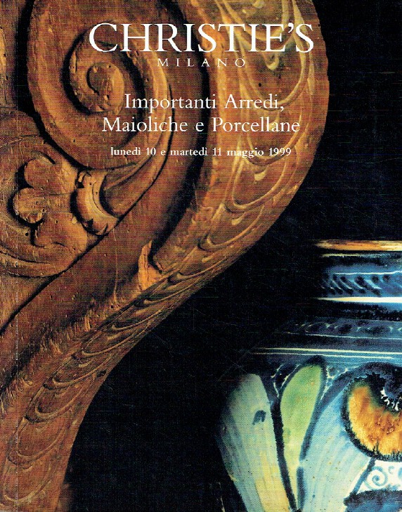 Christies May 1999 Important Furniture, Majolica & Porcelain