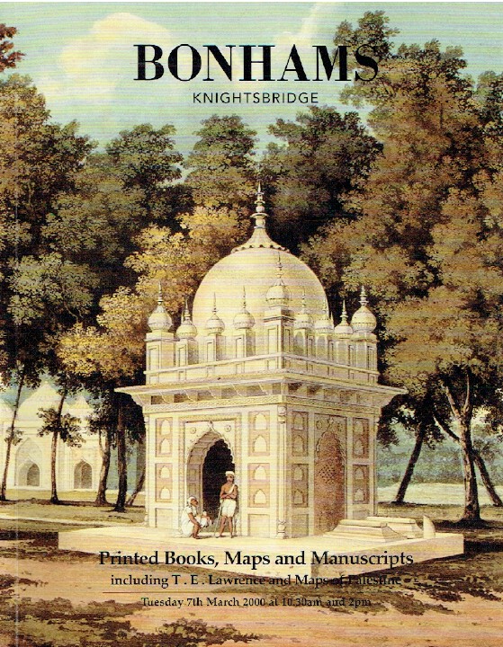 Bonhams March 2000 Printed Books, Maps and Manuscripts - T.E. Lawrence