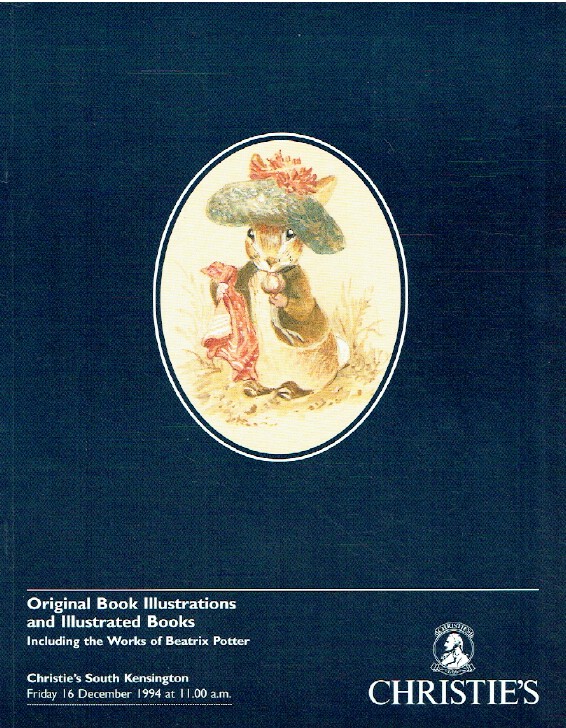 Christies December 1994 Original Book Illustrations & Books inc. Beatrix Potter