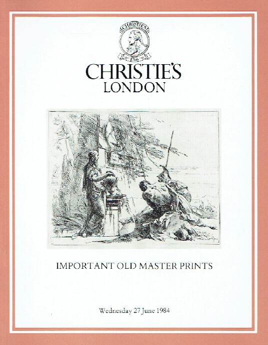 Christies June 1984 Important Old Master Prints