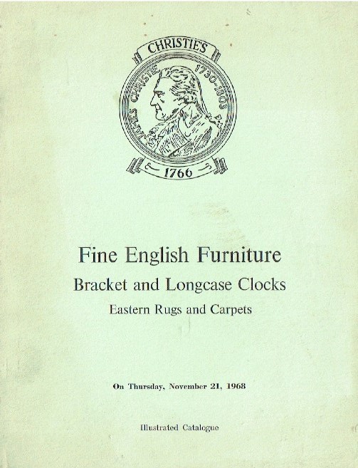 Christies November 1968 Fine English Furniture Bracket & Longcase Clocks