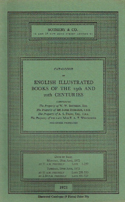 Sothebys June 1973 19th & 20th Centuries of the English Illustrated Books