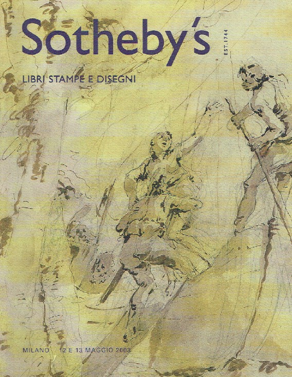 Sothebys May 2003 Books, Prints and Drawings