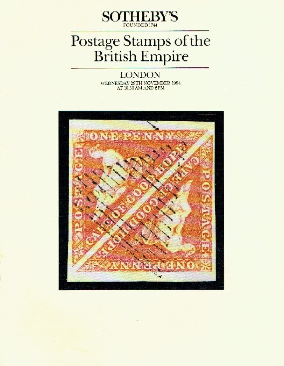Sothebys November 1984 Postage Stamps of the World