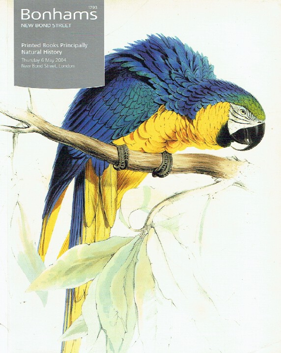 Bonhams May 2004 Printed Books Principally Natural History - Click Image to Close