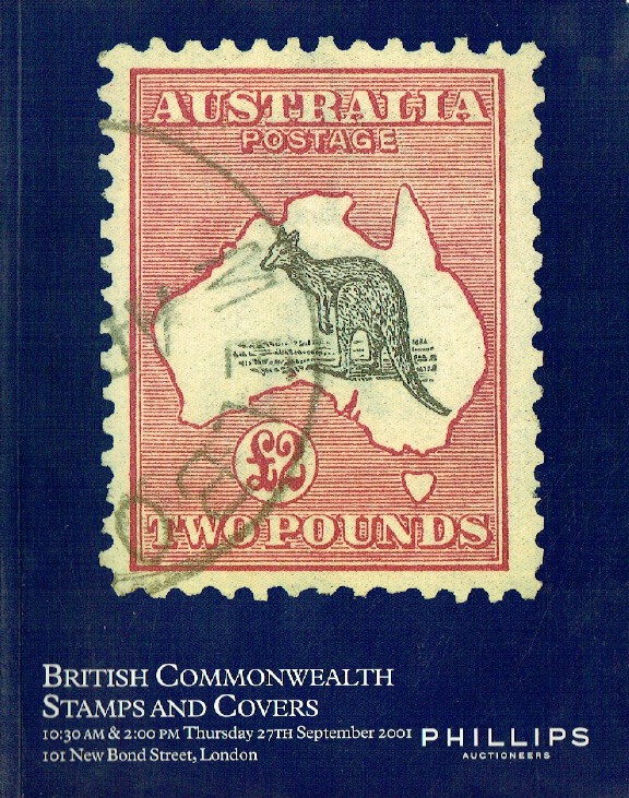 Phillips September 2001 British Commonwealth Stamps and Covers