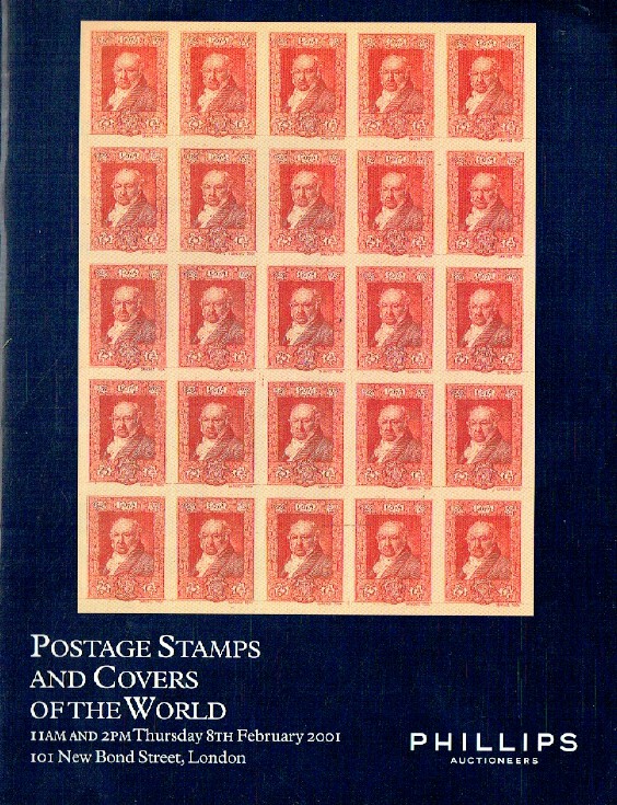 Phillips February 2001 Postage Stamps and Covers of the World