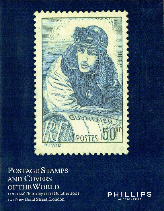 Phillips October 2001 Postage Stamps and Covers of the World