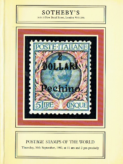Sothebys September 1982 Postage Stamps of the World