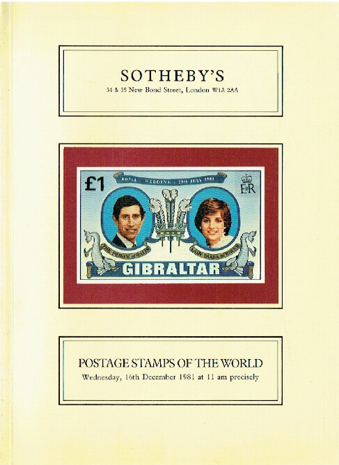 Sothebys December 1981 Postage Stamps of the World