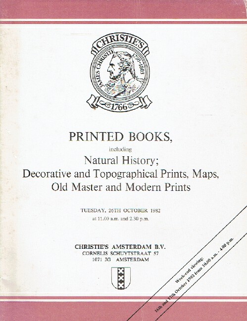 Christies October 1982 Printed Books