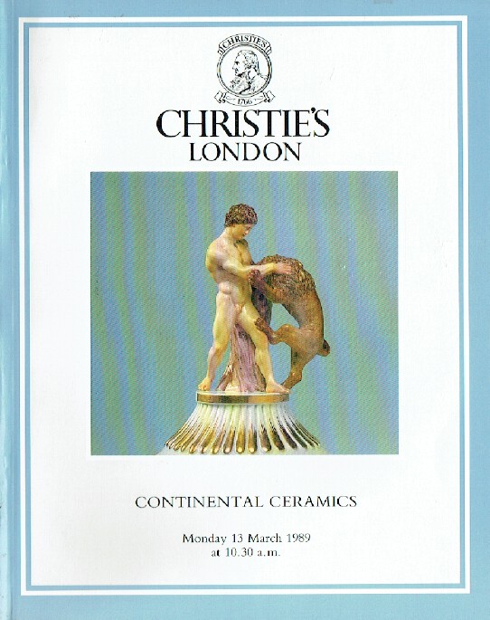 Christies March 1989 Continental Ceramics