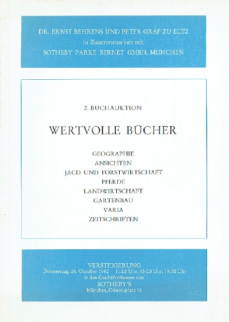Sothebys October 1982 Valuable Books