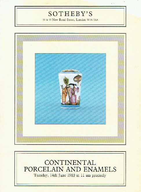 Sothebys June 1983 Continental, Porcelain & Enamels