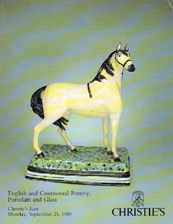 Christies September 1989 English & Continental Pottery, Porcelain (Digital only)