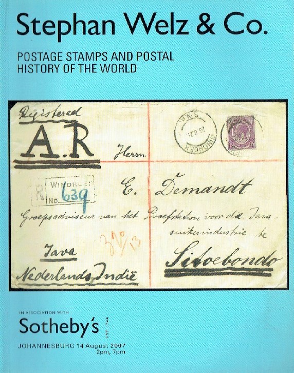 Sothebys August 2007 Postage Stamps and Postal History of the World