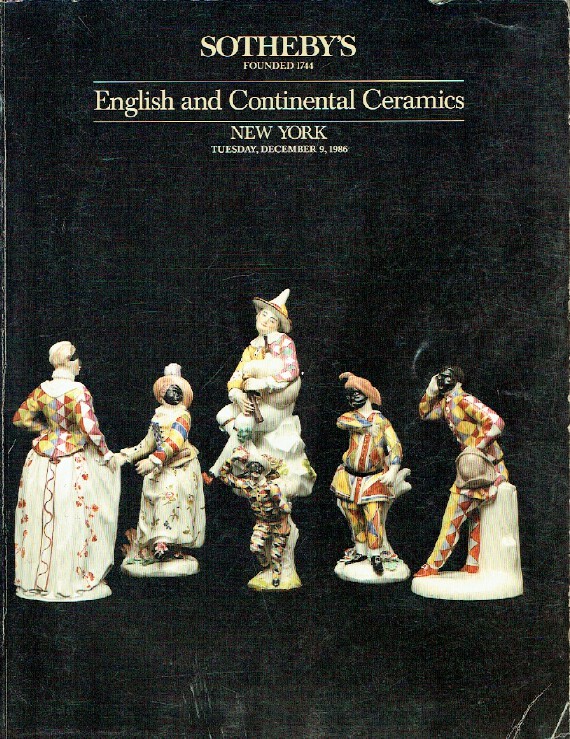 Sothebys December 1986 English and Continental Ceramics