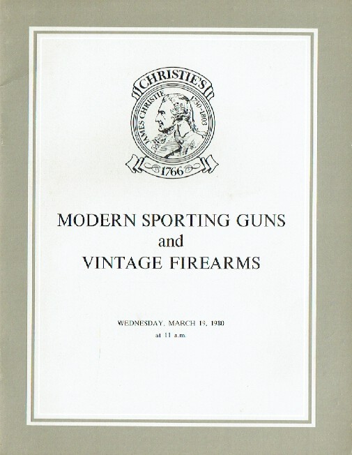Christies March 1980 Modern Sporting Guns & Vintage Firearms