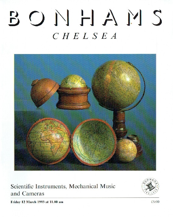 Bonhams March 1993 Scientific Instruments, Mechanical Music and Cameras - Click Image to Close