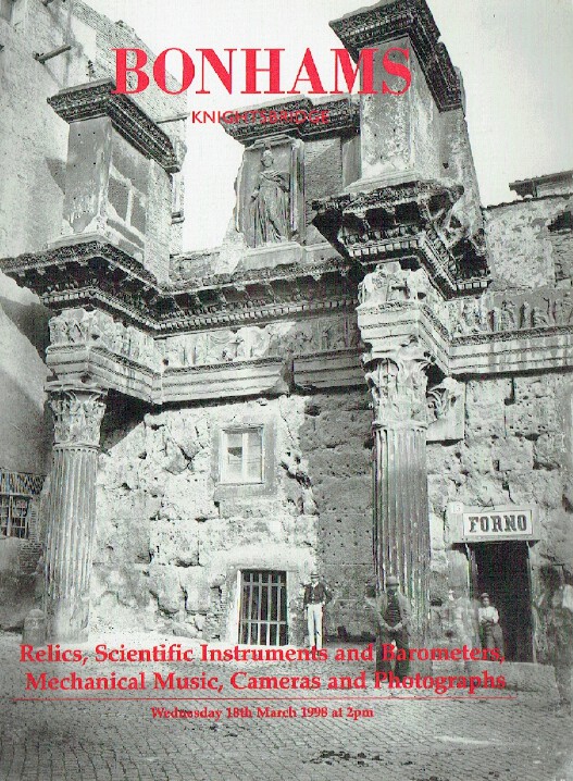 Bonhams March 1998 Scientific Instruments, Mechanical Music & Cameras