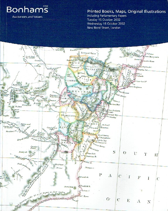 Bonhams October 2002 Printed Books, Maps, Original Illustrations