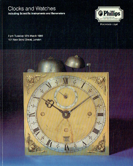 Phillips March 1996 Clocks & Watches including Scientific Instruments